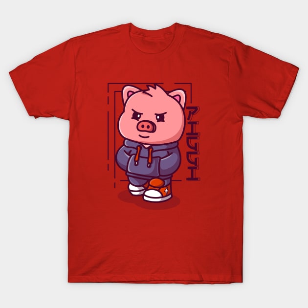 Piggi T-Shirt by haallArt